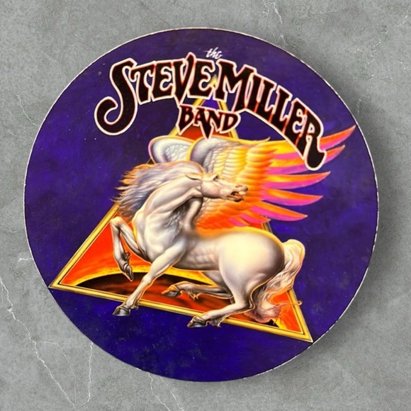 Vintage The Steve Miller band round sticker 1999 capitol records Inc. 4 inch - Picture 3 of 5